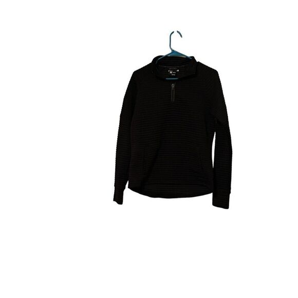 Spyder Women's Black Long-Sleeve Quarter-Zip Fleece Jacket Medium - Picture 1 of 9